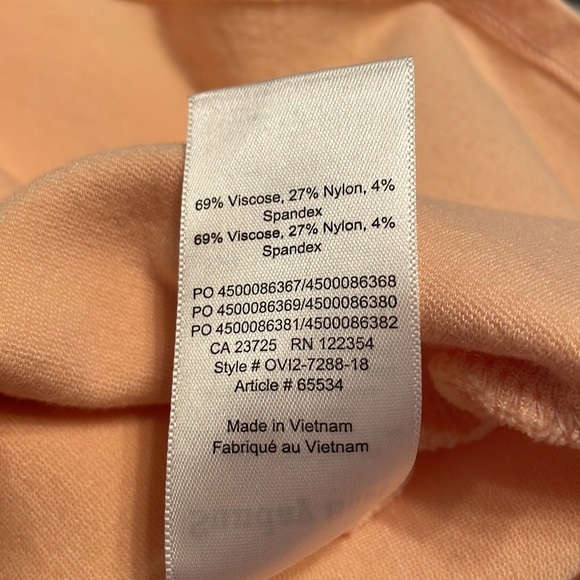 Aritzia Sunday Best Primrose Tulip Faux Wrap Skirt in Peach Size S - Picture 5 of 6